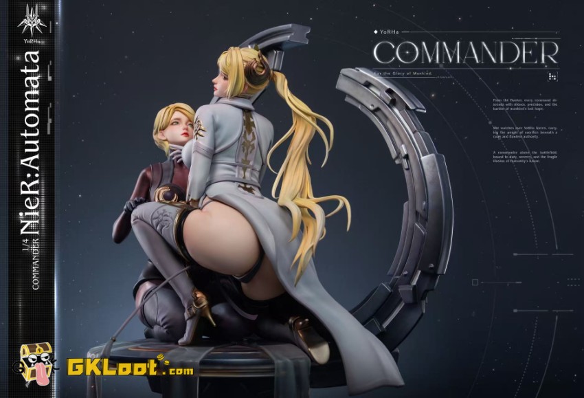 Thunder Studio 1/4 NieR:Automata Commander White & Attendant Statue - View 8 Thunder Studio 1/4 NieR:Automata Commander White & Attendant Statue - View 8