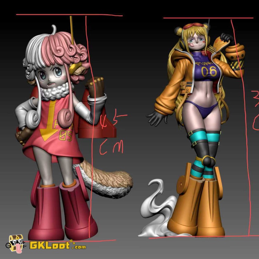 Dragon Tiger Studio One Piece York & Atlas & Lilith Statue - View 1 Dragon Tiger Studio One Piece York & Atlas & Lilith Statue - View 1