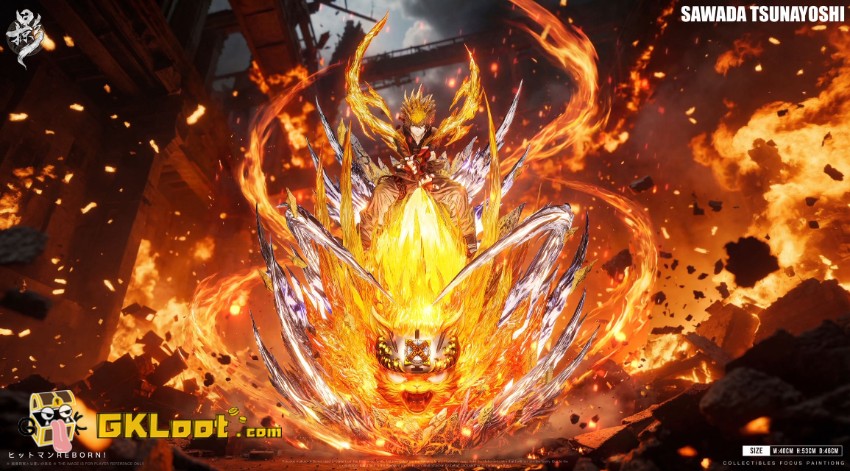 Lue Ying Studio Katekyo Hitman Reborn Tsunayoshi Sawada Statue w/ LED - View 11 Lue Ying Studio Katekyo Hitman Reborn Tsunayoshi Sawada Statue w/ LED - View 11