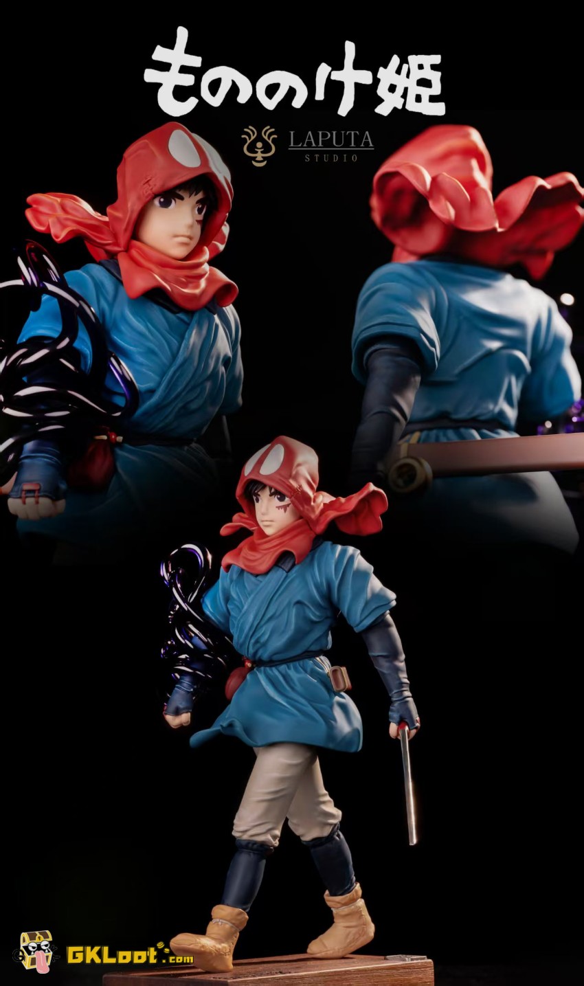 Laputa Studio Princess Mononoke Ashitaka Statue - View 3 Laputa Studio Princess Mononoke Ashitaka Statue - View 3