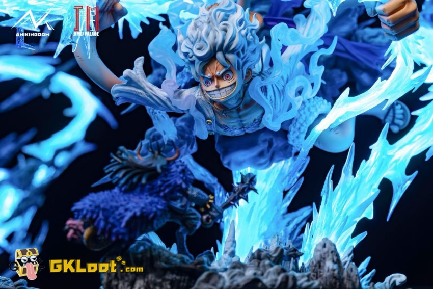 Anikingdom & Jimei Palace Studio One Piece Licensed Monkey D. Luffy Statue w/ LED - View 7 Anikingdom & Jimei Palace Studio One Piece Licensed Monkey D. Luffy Statue w/ LED - View 7