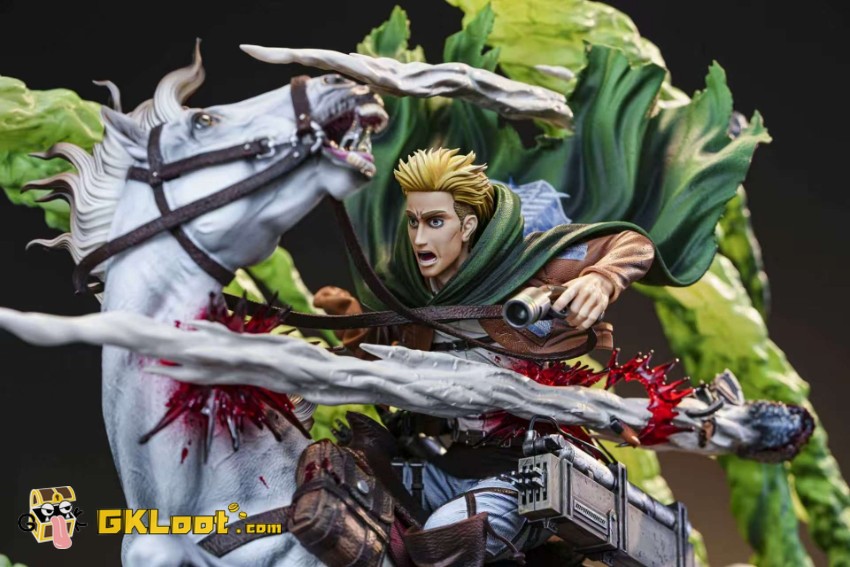 Model Power Studio Attack On Titan Erwin Smith Statue - View 9 Model Power Studio Attack On Titan Erwin Smith Statue - View 9