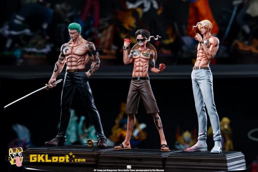 GP Studio One Piece Monkey D. Luffy & Vinsmoke Sanji Statue - View 2 GP Studio One Piece Monkey D. Luffy & Vinsmoke Sanji Statue - View 2