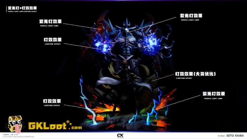CX Studio 1/6 Yu-Gi-Oh! Seto Kaiba & Obelisk the Tormentor Statue - View 11 CX Studio 1/6 Yu-Gi-Oh! Seto Kaiba & Obelisk the Tormentor Statue - View 11