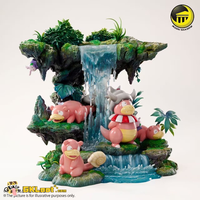 Moon Shadow Studio Pokémon Slowpoke Family Statue - View 7 Moon Shadow Studio Pokémon Slowpoke Family Statue - View 7