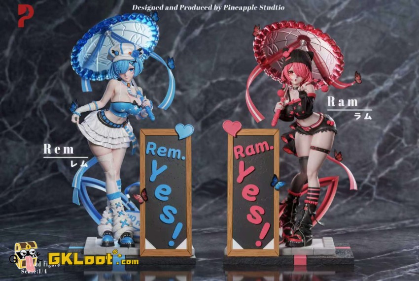 Pineapple Studio 1/4 Re:Zero − Starting Life in Another World Rem & Ram Statue - View 2 Pineapple Studio 1/4 Re:Zero − Starting Life in Another World Rem & Ram Statue - View 2