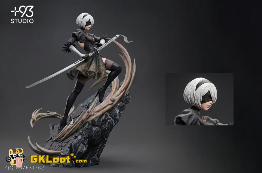 XIX·III Studio NieR:Automata YoRHa No. 2 Type B Statue - View 3 XIX·III Studio NieR:Automata YoRHa No. 2 Type B Statue - View 3
