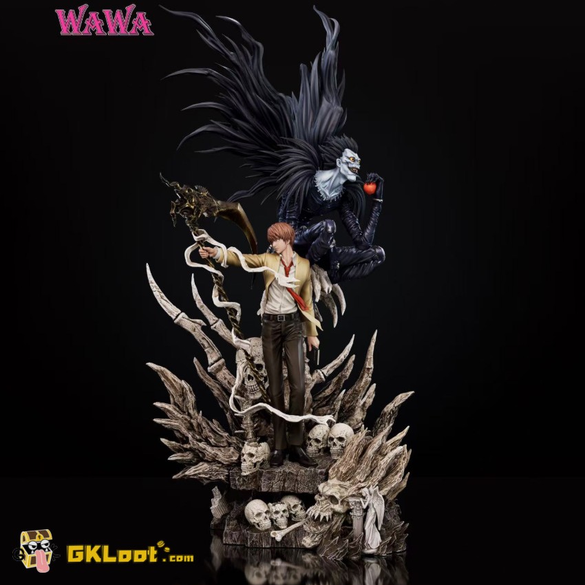 Wawa Studio Death Note Light Yagami & Ryuk Statue - View 1 Wawa Studio Death Note Light Yagami & Ryuk Statue - View 1