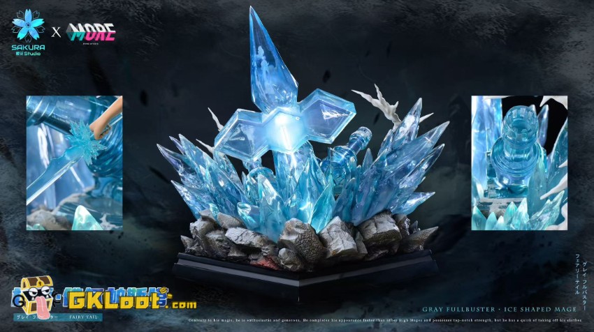 Sakura Studio Fairy Tail Gray Fullbuster Statue w/ LED - View 4 Sakura Studio Fairy Tail Gray Fullbuster Statue w/ LED - View 4