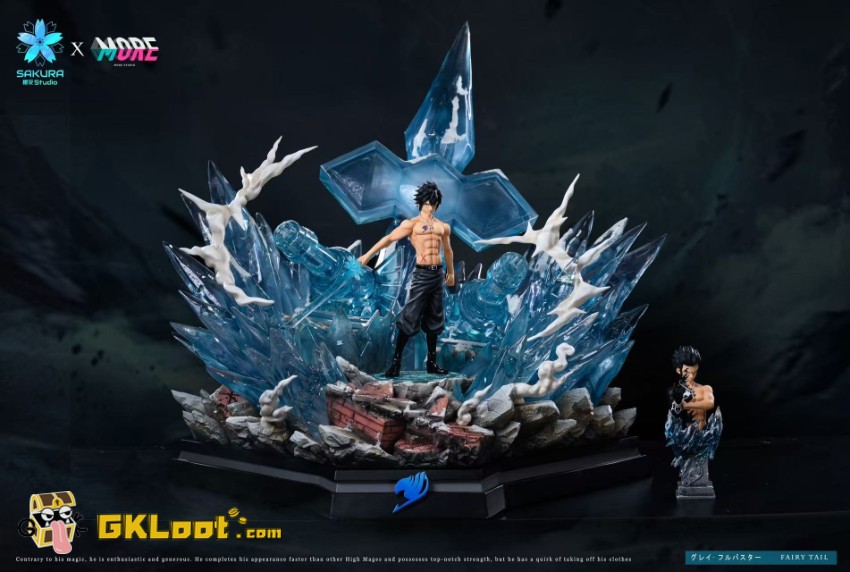 Sakura Studio Fairy Tail Gray Fullbuster Statue w/ LED - View 15 Sakura Studio Fairy Tail Gray Fullbuster Statue w/ LED - View 15