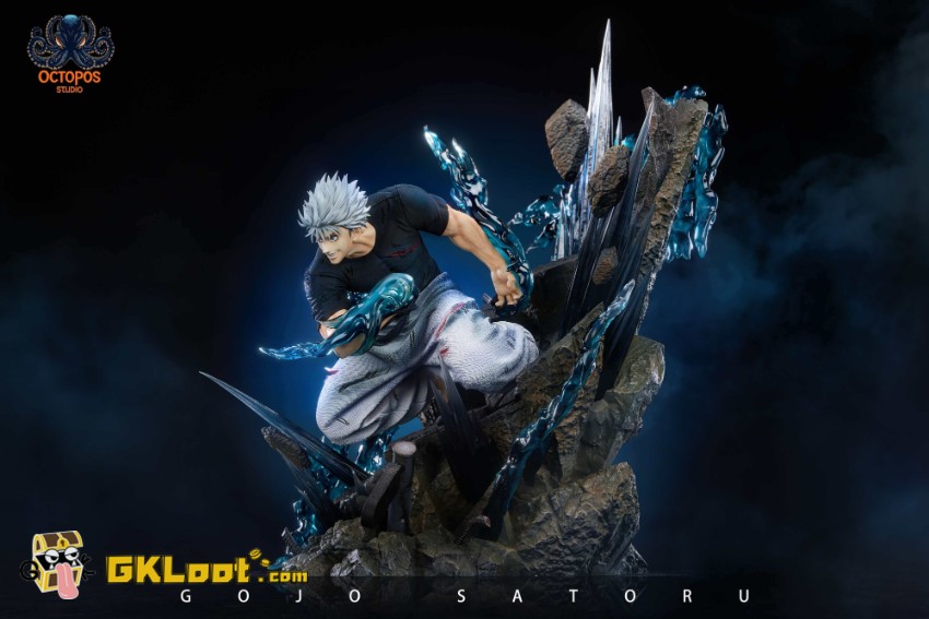 Octopos Studio Jujutsu Kaisen Satoru Gojo Statue w/ LED - View 7 Octopos Studio Jujutsu Kaisen Satoru Gojo Statue w/ LED - View 7