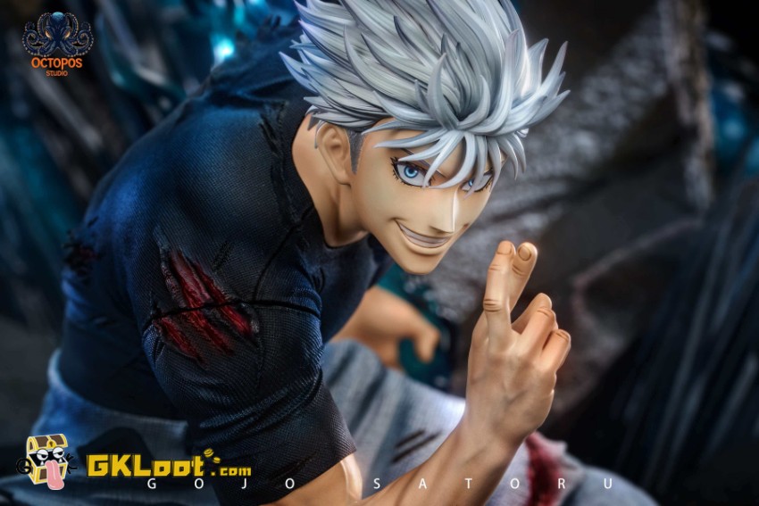 Octopos Studio Jujutsu Kaisen Satoru Gojo Statue w/ LED - View 8 Octopos Studio Jujutsu Kaisen Satoru Gojo Statue w/ LED - View 8
