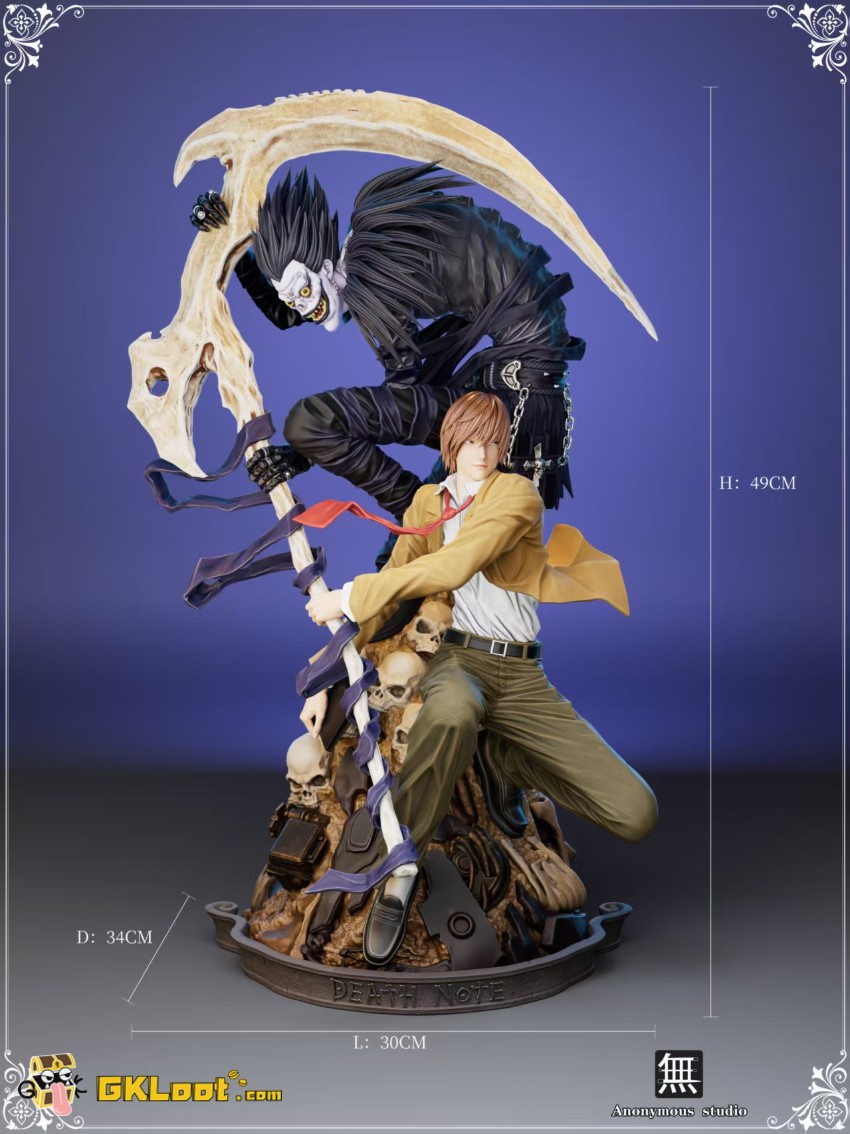 Anonymous Studio Death Note Light Yagami & Ryuk Statue - View 8 Anonymous Studio Death Note Light Yagami & Ryuk Statue - View 8
