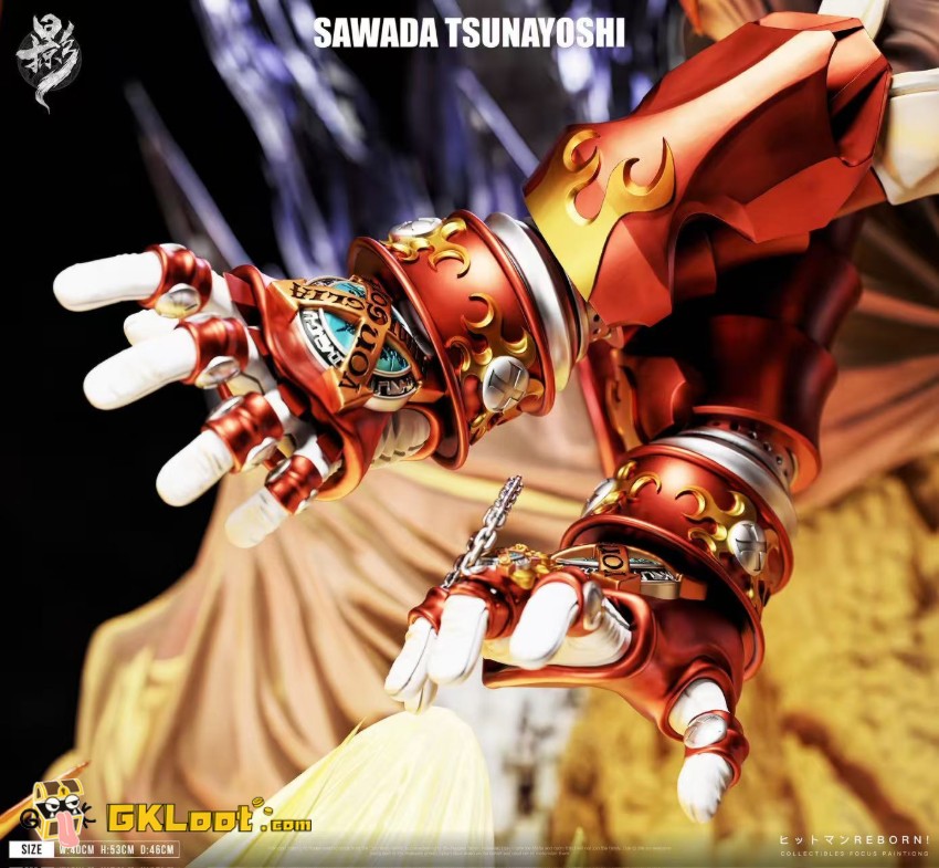 Lue Ying Studio Katekyo Hitman Reborn Tsunayoshi Sawada Statue w/ LED - View 6 Lue Ying Studio Katekyo Hitman Reborn Tsunayoshi Sawada Statue w/ LED - View 6