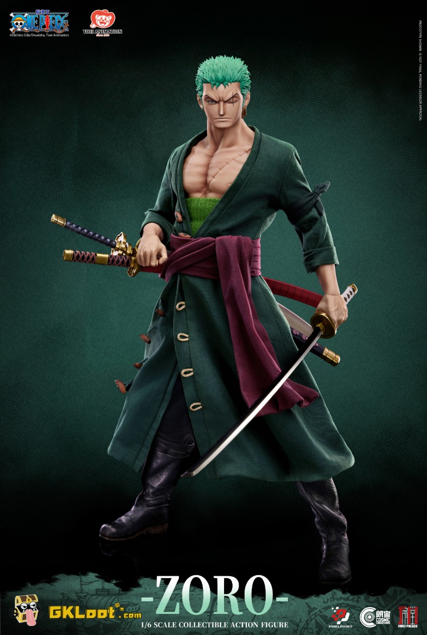 Cosmic Creations & JIMEI PALACE Studio 1/6 One Piece Licensed Roronoa Zoro Action Figure - View 2 Cosmic Creations & JIMEI PALACE Studio 1/6 One Piece Licensed Roronoa Zoro Action Figure - View 2
