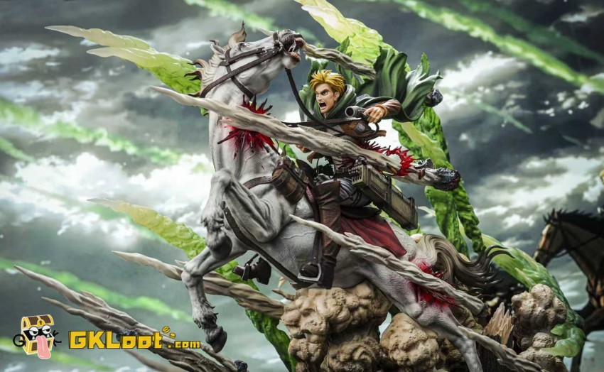 Model Power Studio Attack On Titan Erwin Smith Statue - View 2 Model Power Studio Attack On Titan Erwin Smith Statue - View 2