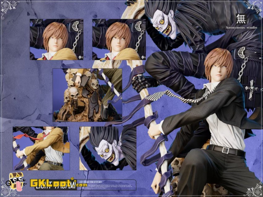 Anonymous Studio Death Note Light Yagami & Ryuk Statue - View 9 Anonymous Studio Death Note Light Yagami & Ryuk Statue - View 9