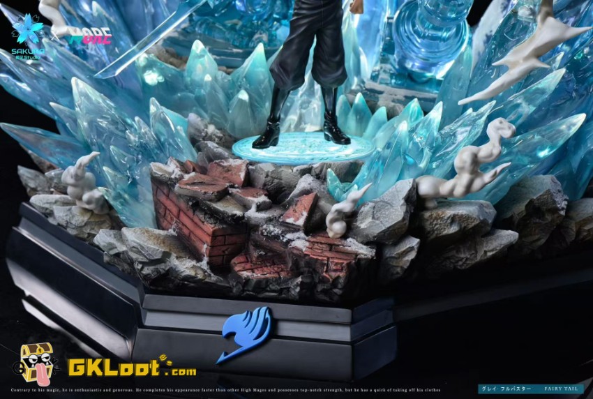 Sakura Studio Fairy Tail Gray Fullbuster Statue w/ LED - View 13 Sakura Studio Fairy Tail Gray Fullbuster Statue w/ LED - View 13