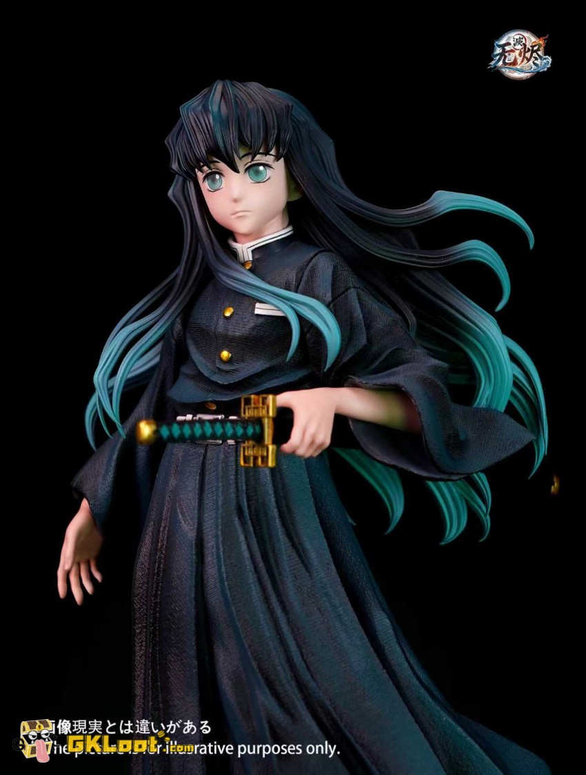 Wu Jin Studio 1/6 Demon Slayer Tokitou Muichirou Statue w/ LED - View 6 Wu Jin Studio 1/6 Demon Slayer Tokitou Muichirou Statue w/ LED - View 6