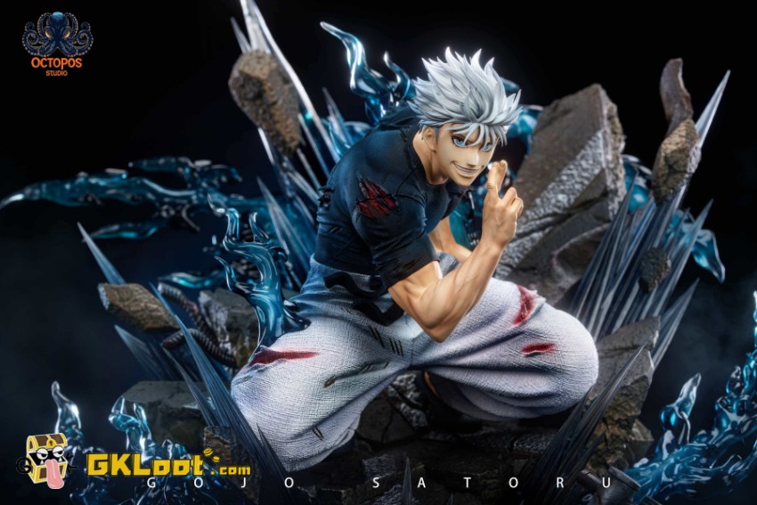 Octopos Studio Jujutsu Kaisen Satoru Gojo Statue w/ LED - View 5 Octopos Studio Jujutsu Kaisen Satoru Gojo Statue w/ LED - View 5