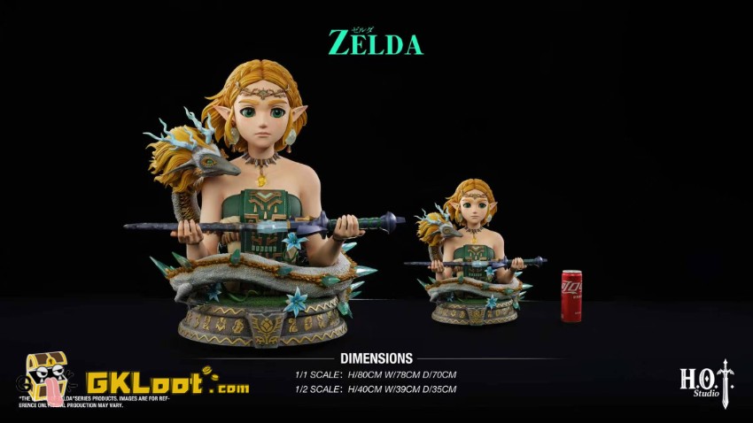HOT Studio The Legend of Zelda Princess Zelda Bust Statue - View 15 HOT Studio The Legend of Zelda Princess Zelda Bust Statue - View 15