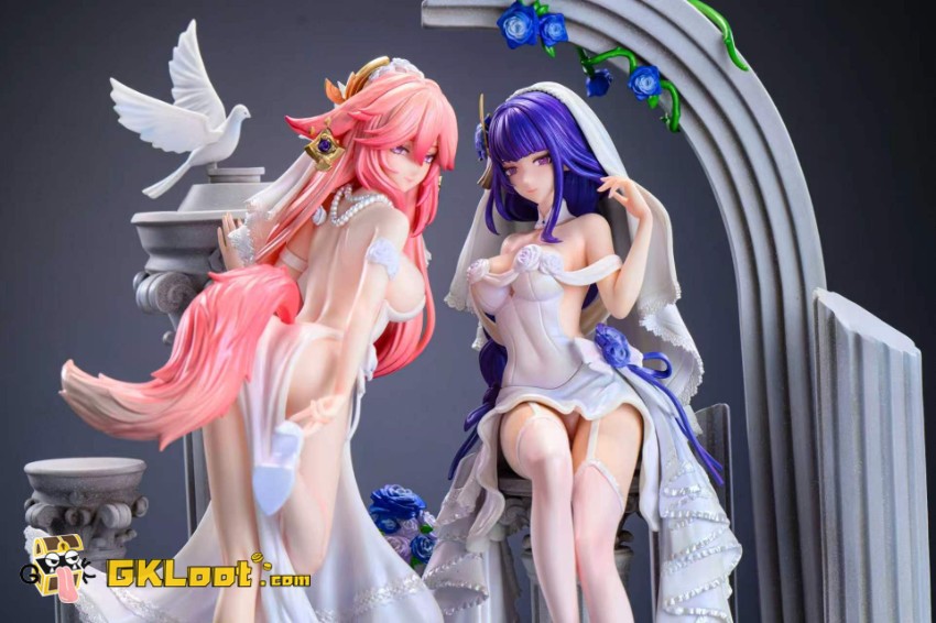 Hakimi Studio 1/6 Genshin Impact Yae Miko & Raiden Shogun Statue - View 5 Hakimi Studio 1/6 Genshin Impact Yae Miko & Raiden Shogun Statue - View 5