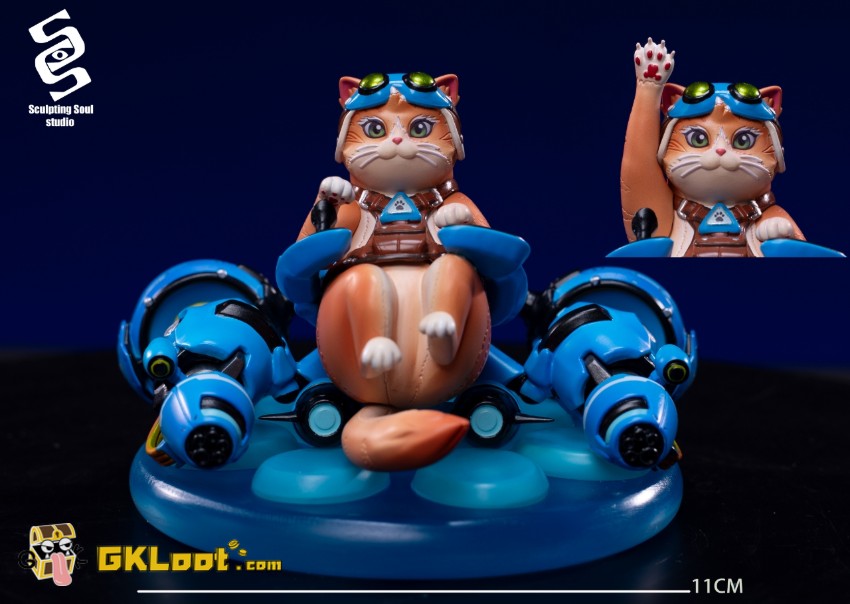 Sculpting Soul Studio Overwatch Jetpack Cat Statue - View 2 Sculpting Soul Studio Overwatch Jetpack Cat Statue - View 2