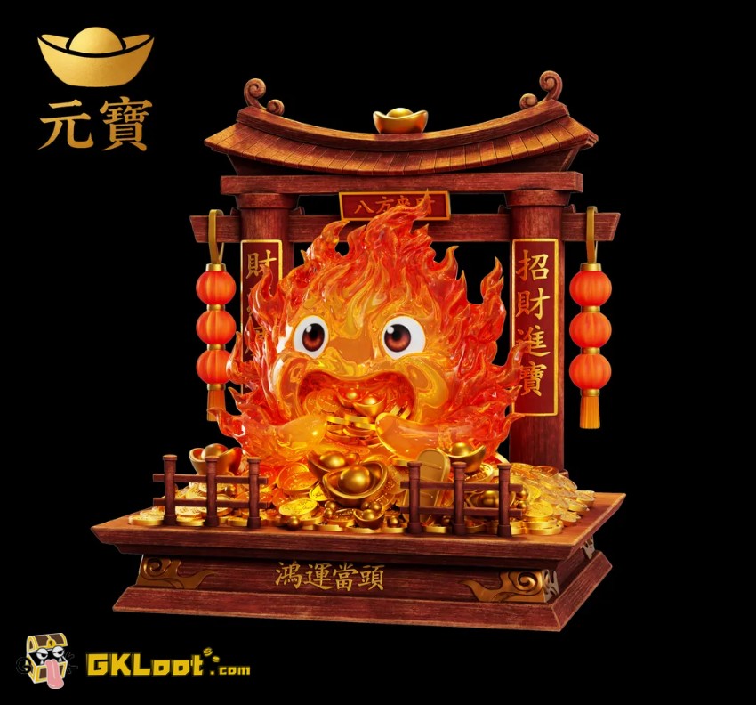 Yuan Bao Studio Howl's Moving Castle Calcifer Statue - View 5 Yuan Bao Studio Howl's Moving Castle Calcifer Statue - View 5