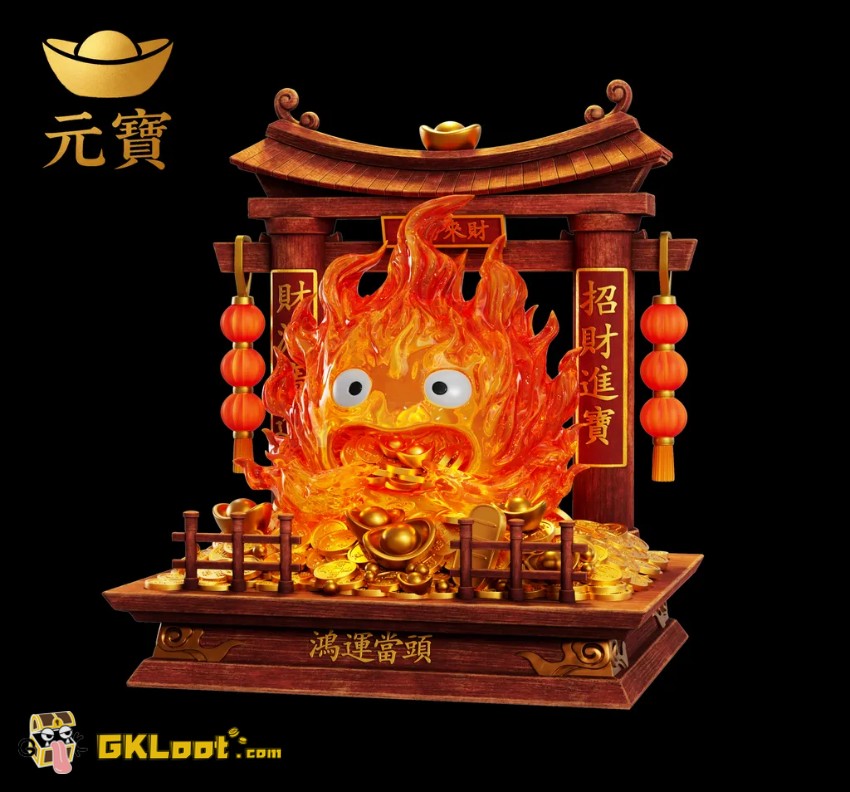 Yuan Bao Studio Howl's Moving Castle Calcifer Statue - View 8 Yuan Bao Studio Howl's Moving Castle Calcifer Statue - View 8