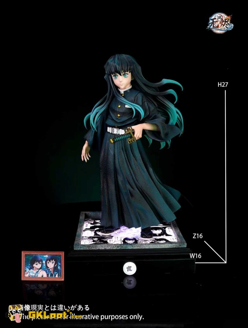 Wu Jin Studio 1/6 Demon Slayer Tokitou Muichirou Statue w/ LED - View 2 Wu Jin Studio 1/6 Demon Slayer Tokitou Muichirou Statue w/ LED - View 2