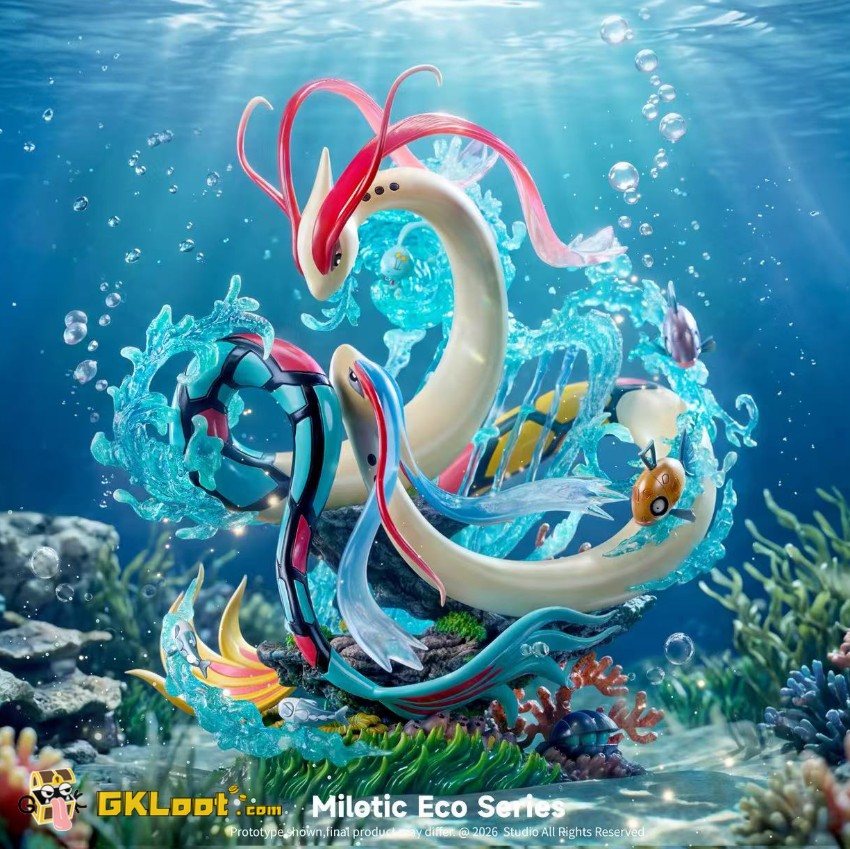 RAVEN & KiPi Studio Pokémon Milotic Statue - View 1 RAVEN & KiPi Studio Pokémon Milotic Statue - View 1