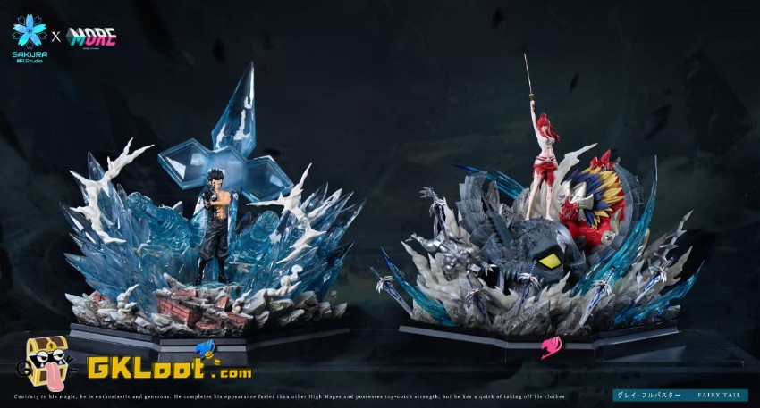 Sakura Studio Fairy Tail Gray Fullbuster Statue w/ LED - View 12 Sakura Studio Fairy Tail Gray Fullbuster Statue w/ LED - View 12