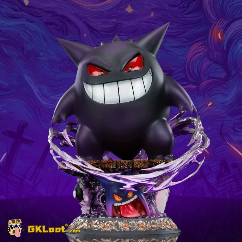 NTWO Studio Pokémon Gengar Statue w/ LED - View 1 NTWO Studio Pokémon Gengar Statue w/ LED - View 1