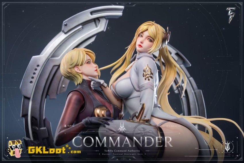 Thunder Studio 1/4 NieR:Automata Commander White & Attendant Statue - View 3 Thunder Studio 1/4 NieR:Automata Commander White & Attendant Statue - View 3