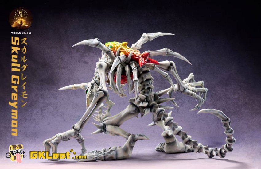 MIMAN Studio Digimon Skull Greymon Statue w/ LED - View 4 MIMAN Studio Digimon Skull Greymon Statue w/ LED - View 4