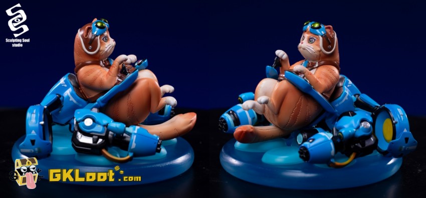 Sculpting Soul Studio Overwatch Jetpack Cat Statue - View 4 Sculpting Soul Studio Overwatch Jetpack Cat Statue - View 4