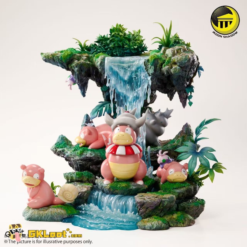 Moon Shadow Studio Pokémon Slowpoke Family Statue - View 6 Moon Shadow Studio Pokémon Slowpoke Family Statue - View 6
