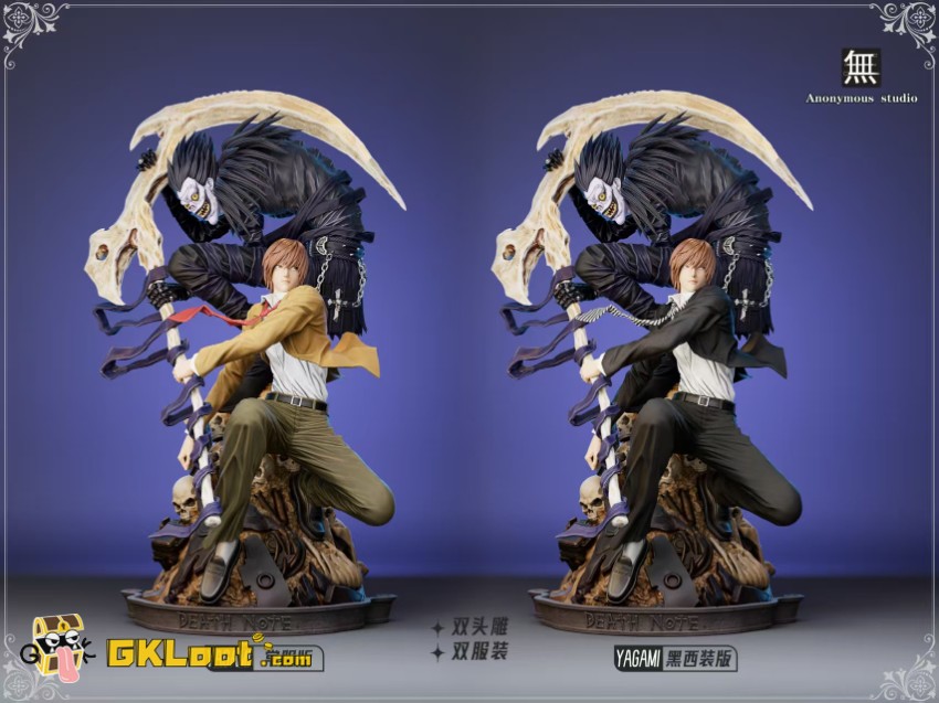 Anonymous Studio Death Note Light Yagami & Ryuk Statue - View 12 Anonymous Studio Death Note Light Yagami & Ryuk Statue - View 12