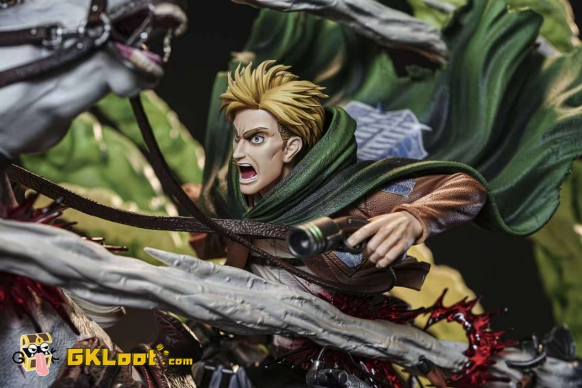 Model Power Studio Attack On Titan Erwin Smith Statue - View 11 Model Power Studio Attack On Titan Erwin Smith Statue - View 11
