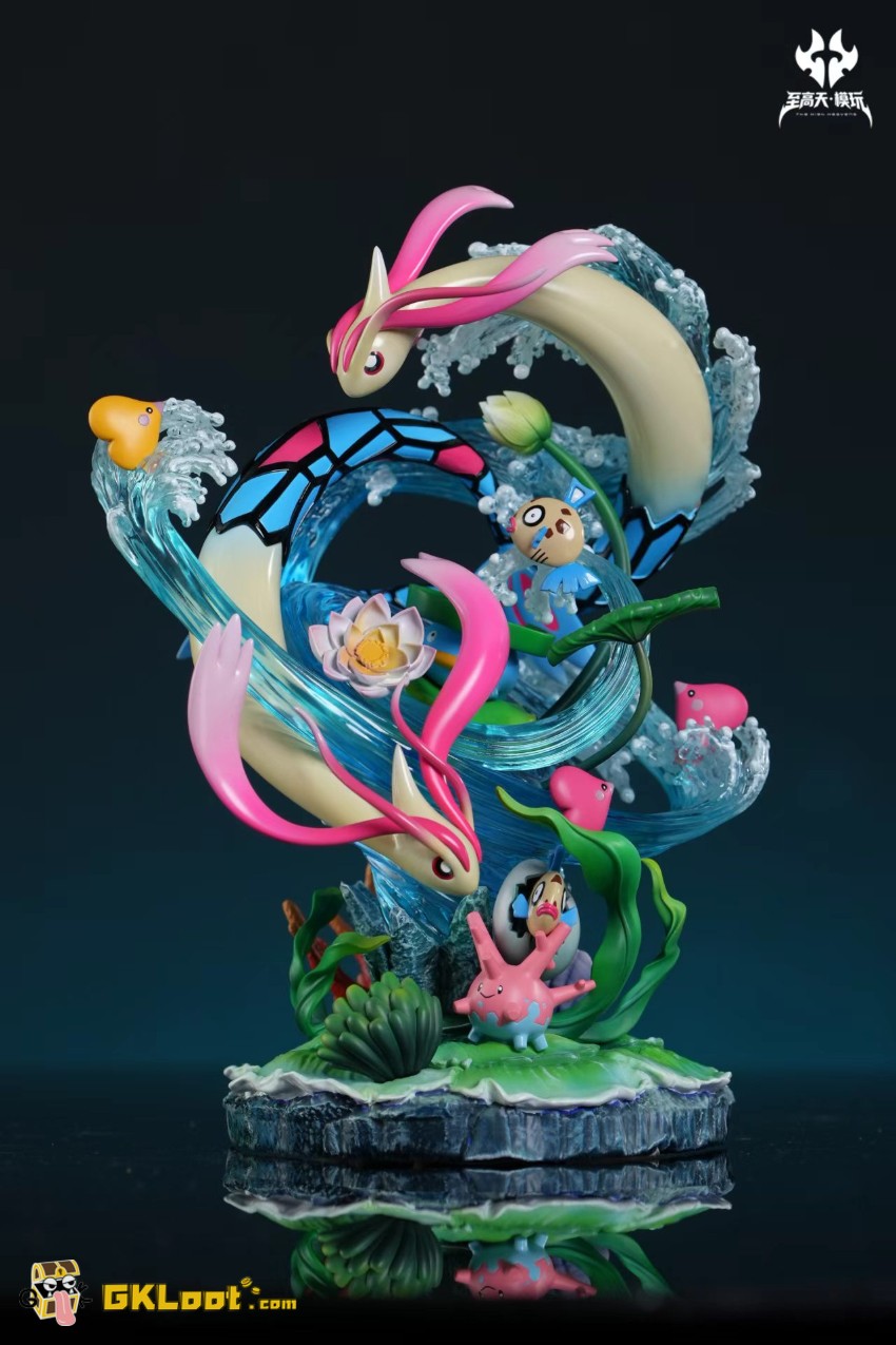 The High Heavens Studio 1/20 Pokémon Milotic Statue w/ LED - View 7 The High Heavens Studio 1/20 Pokémon Milotic Statue w/ LED - View 7