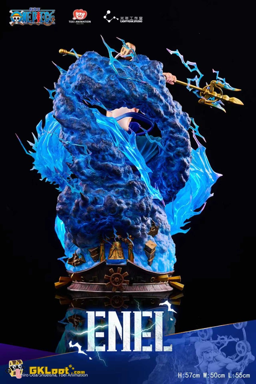 Light Year Studio One Piece Enel Statue w/ LED - View 4 Light Year Studio One Piece Enel Statue w/ LED - View 4