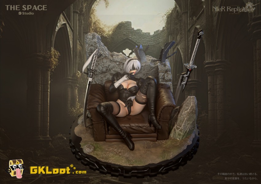 The Space Studio 1/6 NieR:Automata YoRHa No. 2 Type B Statue - View 2 The Space Studio 1/6 NieR:Automata YoRHa No. 2 Type B Statue - View 2
