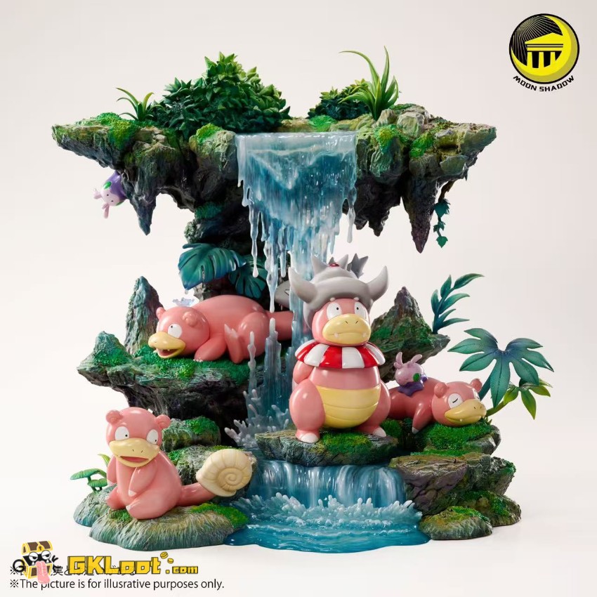 Moon Shadow Studio Pokémon Slowpoke Family Statue - View 5 Moon Shadow Studio Pokémon Slowpoke Family Statue - View 5