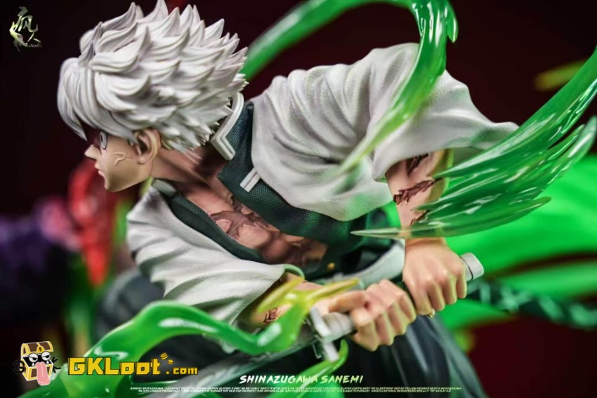 Madman Studio 1/6 Demon Slayer: Kimetsu no Yaiba - Sanemi Shinazugawa Statue w/ LED - View 7 Madman Studio 1/6 Demon Slayer: Kimetsu no Yaiba - Sanemi Shinazugawa Statue w/ LED - View 7