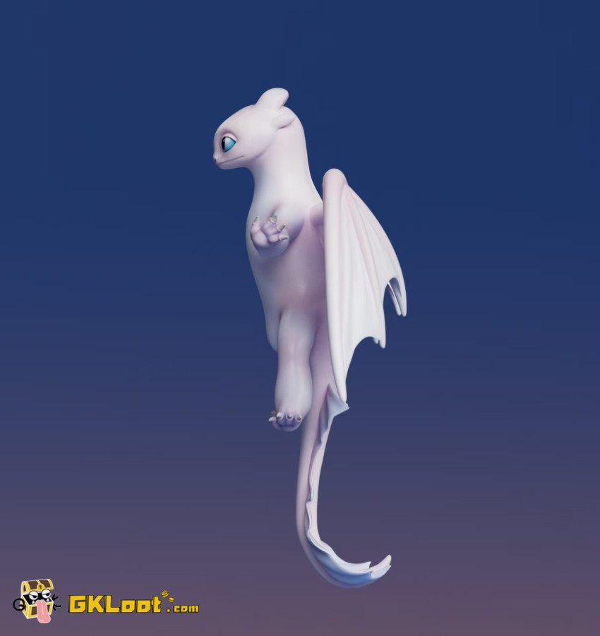 Tian Qi Studio How to Train Your Dragon Light Fury - View 7 Tian Qi Studio How to Train Your Dragon Light Fury - View 7
