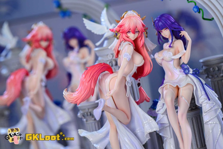 Hakimi Studio 1/6 Genshin Impact Yae Miko & Raiden Shogun Statue - View 12 Hakimi Studio 1/6 Genshin Impact Yae Miko & Raiden Shogun Statue - View 12