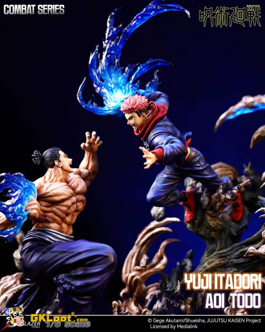 Blazer Studio 1/6 Jujutsu Kaisen Yuji Itadori & Aoi Todo Statue - View 4 Blazer Studio 1/6 Jujutsu Kaisen Yuji Itadori & Aoi Todo Statue - View 4