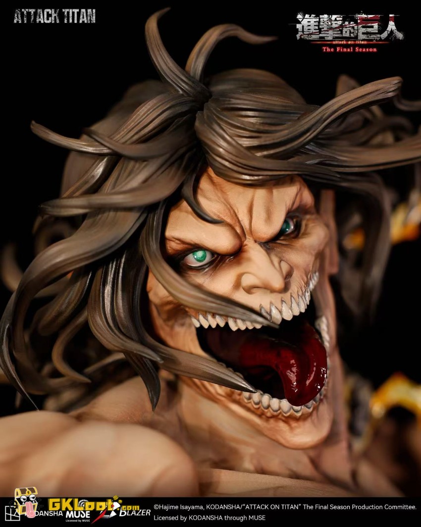 Blazer Studio Attack on Titan Eren Jaeger Bust Statue - View 4 Blazer Studio Attack on Titan Eren Jaeger Bust Statue - View 4