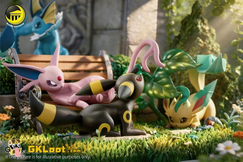 Moon Shadow Studio Pokémon Eevee Family Statue - View 4 Moon Shadow Studio Pokémon Eevee Family Statue - View 4