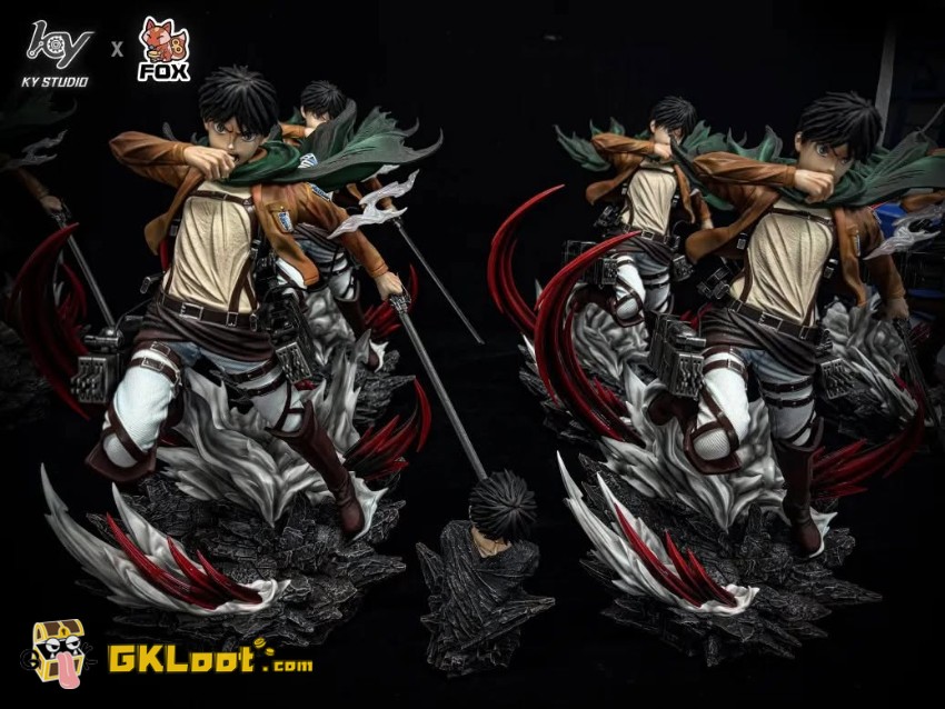 KY & Fox Studio 1/6 Attack on Titan Eren Yeager Statue - View 2 KY & Fox Studio 1/6 Attack on Titan Eren Yeager Statue - View 2
